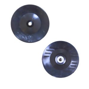 Black Resin Polishing Backer Pad | Round Support Plate with Center Bore for Stone & Concrete Polishing