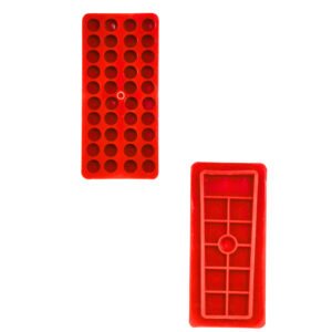 Red Resin Pad Support Block | Rectangular Reinforced Backing Plate for Stone Polishing Systems