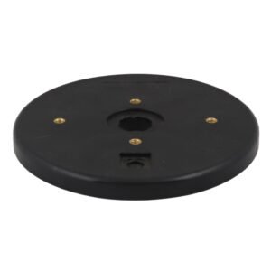 Black Rubber Backing Plate with Brass Inserts | Polishing & Grinding Support Pad