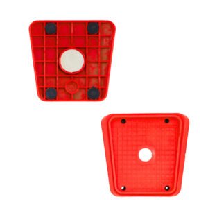 Square Resin Backing Plate with Central Bore | Stable Support Base for Polishing & Grinding Pads