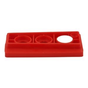 Rectangular Resin Spacer Block with Dual Circular Sockets | Precision Support Accessory for Polishing & Mounting