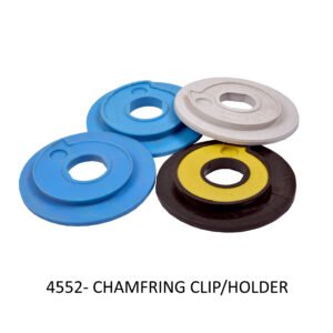 Chamfering Clip Holder 4552 | Resin Retainer Disc for Chamfering Wheels in Stone Edge Polishing Systems