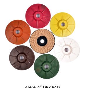 4″ Dry Polishing Pad | Resin-Bond Diamond Dry Pad for Stone Surface Polishing
