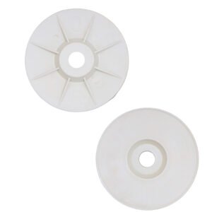 White Resin Polishing Pad Backer Disc | Ribbed Support Plate for Stable Stone Polishing Applications