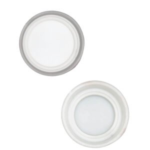 White Resin Polishing Pad Locking Cap | Round Retainer Cup for Secure Pad Holding in Stone Polishing Systems