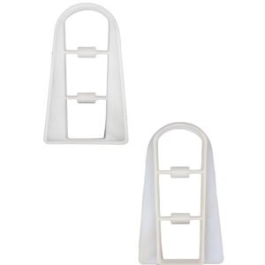 White Plastic Polishing Pad Retainer Clip | Lightweight Locking Frame for Secure Pad Positioning