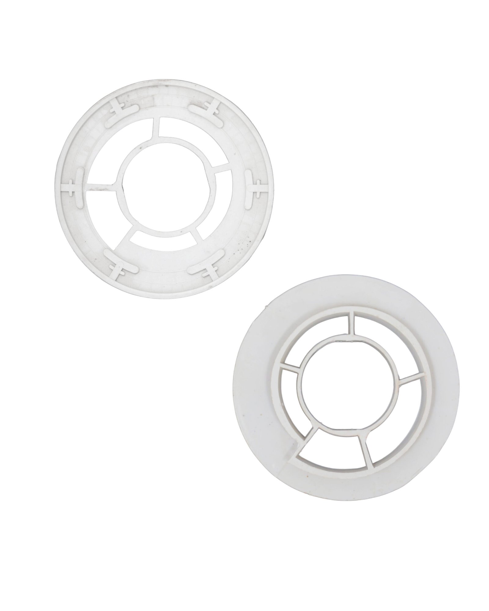 White Plastic Polishing Pad Retainer Ring | Circular Locking Support Frame for Grinding & Finishing Pads