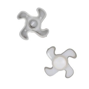 White Plastic Coupling Spider Insert | Flexible Drive Hub Connector for Machinery & Power Tools