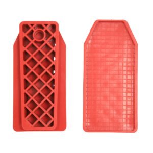 Rectangular Resin Magnetic Adapter Shoe (Flat Grid Surface) | Heavy-Duty Reinforced Back with Magnetic Lock