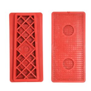 Rectangular Resin Magnetic Adapter Shoe (Grid Surface) | Flat Contact Design with Reinforced Back