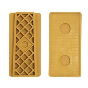 Rectangular Resin Polishing Support Block | Dual-Suction Pad Holder for Stone Polishing