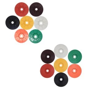 Colour-Coded Round Resin Backing Pads | Multi-Grade Polishing Support Discs