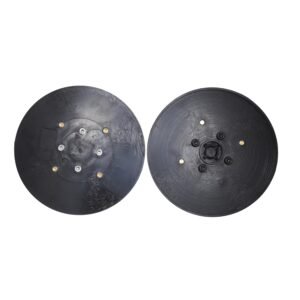 Heavy Duty Round Rubber Backing Pad | Threaded & Bolt-Mounted Support Disc for Polishing Machines