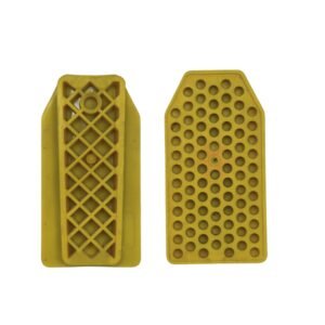 Heavy Duty Yellow PU Machine Pad | Rectangular Anti-Vibration Support Block